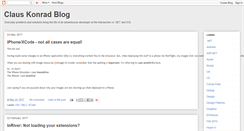 Desktop Screenshot of blog.clauskonrad.net